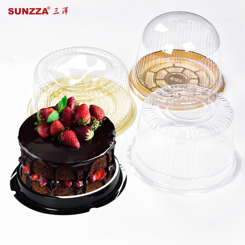 Sunzza supply round clear plastic cake box